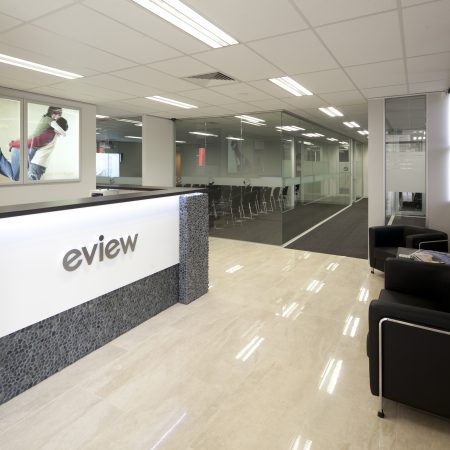 Image of our custom designed office reception desk