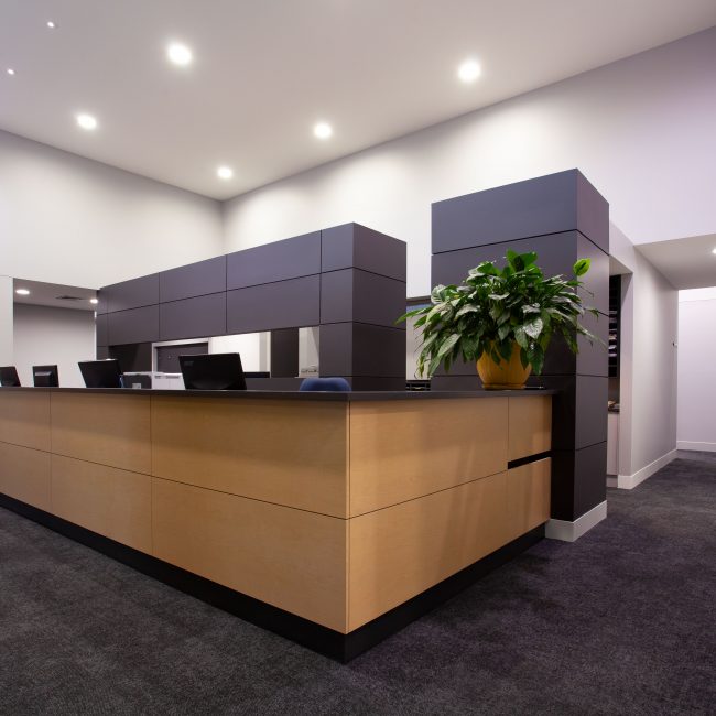 Image of a medical reception